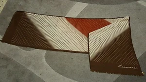Foulard vintage scarf woman 30x139 Leonardi 100% poliestere geometric square - Picture 1 of 1