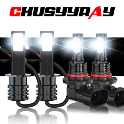 For Infiniti M35 2006 2007 2008 Headlight Combo High Low Beam LED Bulbs 4x 6000K - Изображение 1 из 4