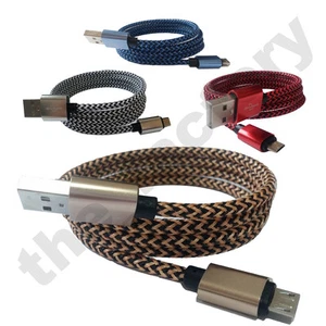 1M Micro USB Fast Charge Rope Braid Sync Data Cable for Samsung LG Android HTC - Picture 1 of 6