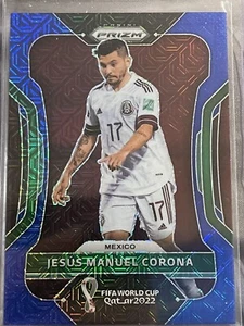 2022 Prizm World Cup Qatar Jesus Manuel Corona Blue Mojo /75 Mexico - Picture 1 of 2