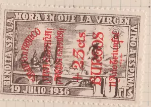 BURGOS - Junta Central Carlista Sobrecarga 10 Cts. Sofima 8 Spain Civil War - Bild 1 von 1