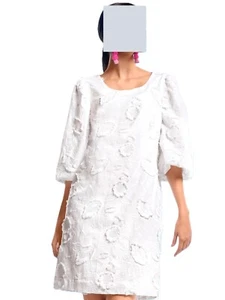 Alba Moda Kleid weiss in floraler 3D-Optik Gr. 48 0822332408 - Bild 1 von 4