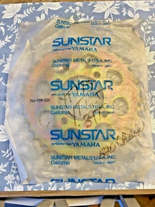 New SUNSTAR 39 tooth rear sprocket for Yamaha 1984 YT 125 : 1982-83 YT 175 - Picture 1 of 2
