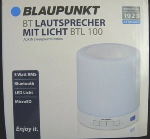 Blaupunkt Bluetooth Lautsprecher BTL 100 AUX IN Freisprechfunktion 5 Watt LED .M - Bild 1 von 6
