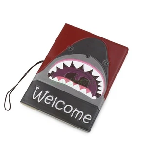 3D Shark Identity Card Passport Holder Protect Cover Case For Travel Journey - Picture 1 of 7