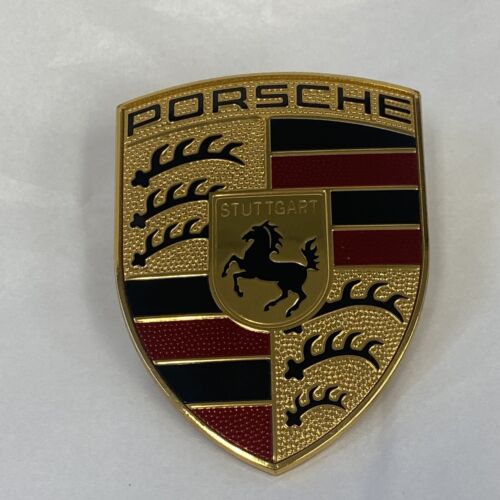 Porsche 996 986 997 911 Boxster Cayman Cayenne Hood Emblem Crest Emblem Badge