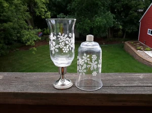 2 HOMCO 55032-LB White Embossed Snowflakes Votive Cup Candle Holders W/GROMMETS - Picture 1 of 6