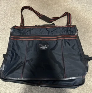 Constellation Garment Suit/Dress Bag Suit Carrier Vintage Black Red - Picture 1 of 17