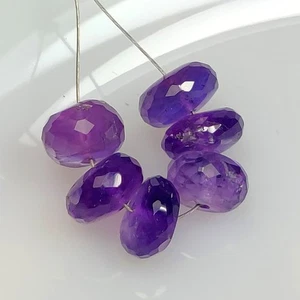 15.07 Ct Natural African Amethyst Round Cut Beads - 8997 - Picture 1 of 2