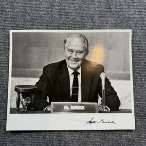 Quentin N. Burdick - signiertes s/w Foto 8x10 - Bild 1 von 3