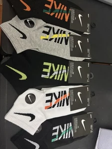 5 Pairs Of Nike Men Low Cut Socks Size 5-9 - Picture 1 of 8
