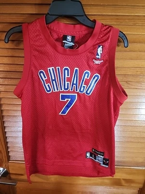 Chicago Bulls Stags #7 Ben Gordon Reebok Throwback Jersey Youth L 14/16 - Image 1 of 4