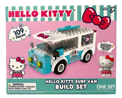 Sanrio Hello Kitty Surf Van Build Set 109-Pieces Building Blocks with Figure NEW - Image 1 of 3