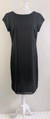 Vestido Vintage Y2K Años 90 The Limited Cambio Manga Gorra Punto Negro Transparente Minimalista 10 Foto 1 de 4