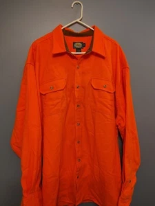 Cabela's Blaze Orange Hunting Shirt Men’s 3XL Tall LS Corduroy Trim Outdoor - Picture 1 of 7