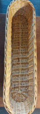 Baguettekorb, L = 50 cm, neuwertig, Weidengeflecht natur  - Bild 1 von 4