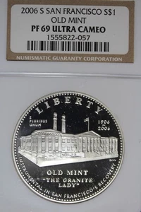 2006 S NGC PF69 ULTRA CAMEO OLD MINT COMMEMORATIVE SILVER DOLLAR #B51093 - Picture 1 of 2
