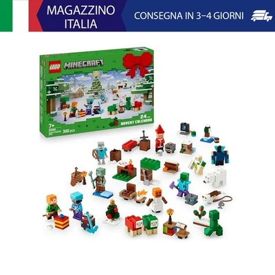 LEGO Minecraft Calendario dell'Avvento 2025 per Bambini e Bambine da 7 Anni - Gi - Immagine 1 di 4