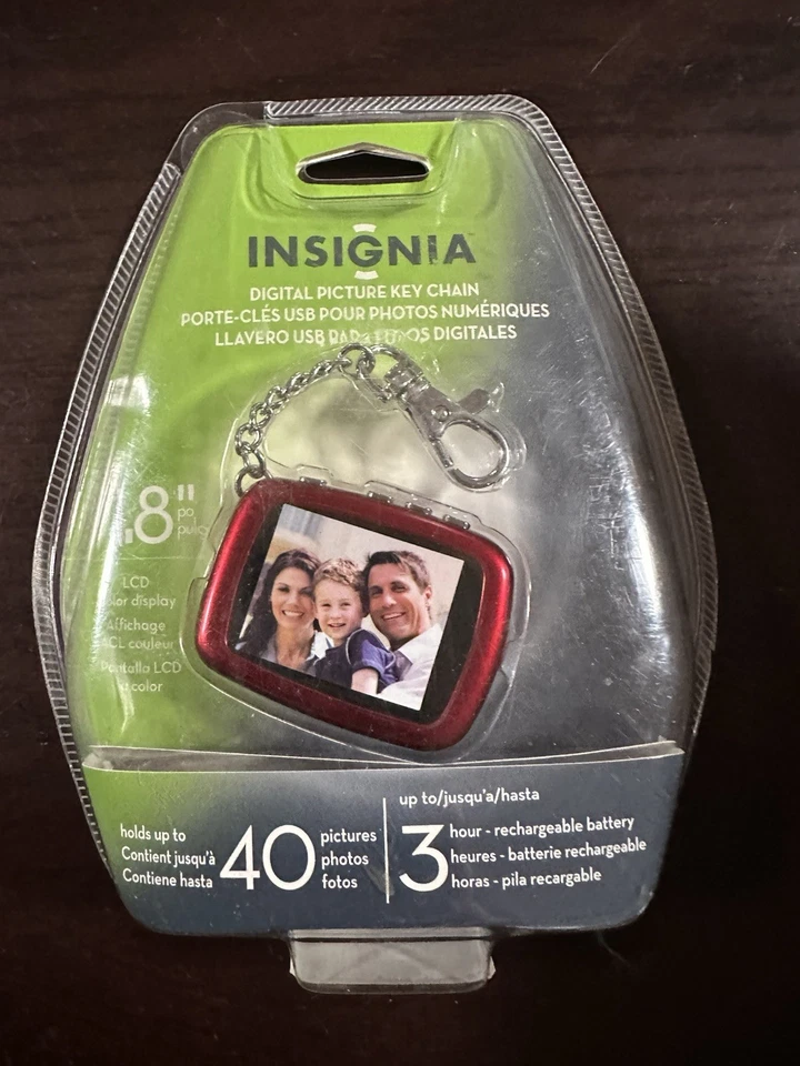 Insignia Digital Picture Keychain Holds up to 40 photos Red Factory Sealed Free - Image 1 of 1