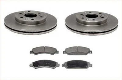 Подходит для GM 2007-2009 Chevrolet Suburban передний тормоз дисковые диски и керамические колодки - Изображение 1 из 4