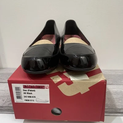 Fit Flop Due Negro charol sin cordones para mujer 9 Nuevo en caja Foto 1 de 4