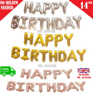 Großes Happy Birthday selbstaufblasendes Ballonbanner Jagd Party Dekoration UK - Bild 1 von 5