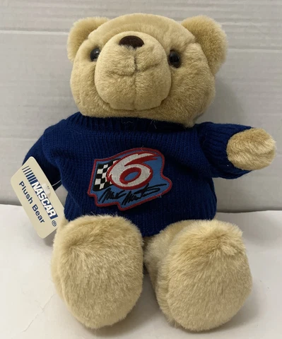 Nascar Mark Martin 10" Plush Bear New With Tags Racing Sweater on Good Condition Cover