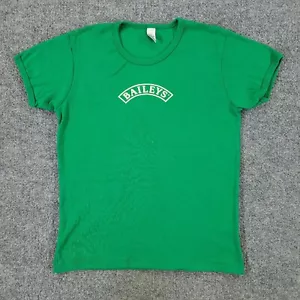 Baileys Irish Cream Shirt Girl's Large Green Logo Graphic Tee Short Sleeve Top - Picture 1 of 13