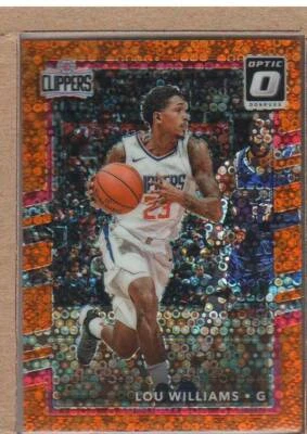 Lou Williams 65 2017-18 Donruss Optic Fast Break Orange Prizm 083/193 - Image 1 of 2