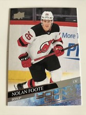 2020-21 NHL Card,Nolan Foote,Young Guns,UD Extended,Devils
