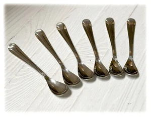 Juego De Colección De 6 Cucharas Demitasse De Acero Inoxidable SOLA KLM Royal Dutch Airlines Danesas - Imagen 1 de 4