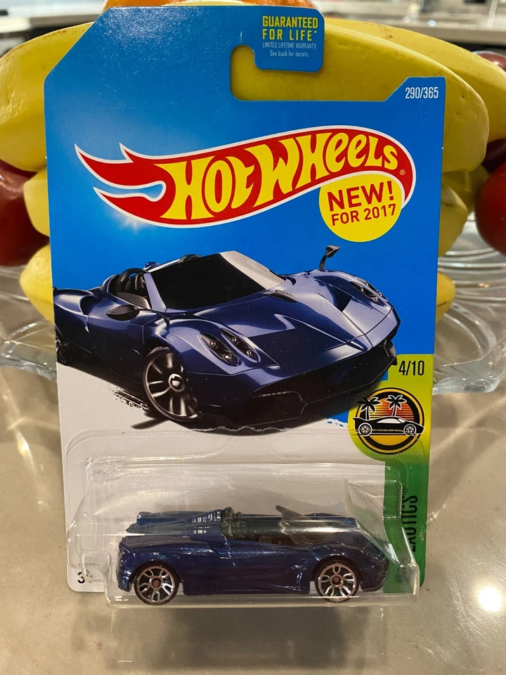 Hot Wheels ‘17 Pagani Huayra Roadster #290 HW Exóticos 4/10 Azul - Imagen 1 de 1
