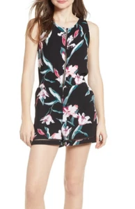 Leith Women's Lattice Romper Floral V Neck Sleeveless Size XXL 6248 - Picture 1 of 2