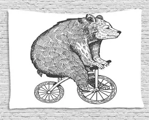 Bicycle Tapestry Wall Hanging Art for Bedroom Dorm Living Room Decor 2 Sizes - Picture 1 of 31