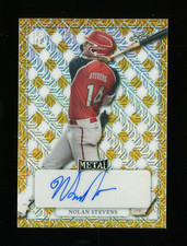 1/1 2022 Leaf Metal Perfect Game Gold #MA-NS1 Nolan Stevens Auto Autograph RC