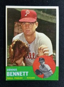1963 Topps Baseball # 56 DENNIS BENNETT, RC, EX/NM - Picture 1 of 2