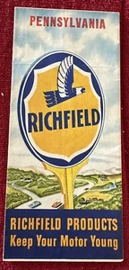HOJA DE RUTA PUBLICITARIA DE COLECCIÓN RICHFIELD GASÓLEO PENNSYLVANIA #2 - Imagen 1 de 3