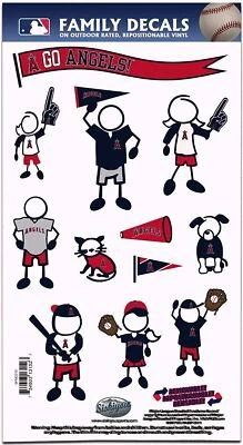 Los Angeles Anaheim Angels Outdoor Rated Vinyl Family Decals MLB Baseball - Image 1 of 3