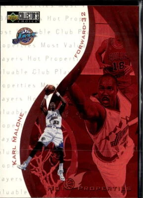 1997-98 Collector's Choice #382 Karl Malone Hot Properties Utah Jazz - Image 1 of 2