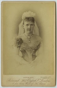 Cabinet circa 1880 Barraud. Emma de Waldeck-Pyrmont, reine consort des Pays-Bas. - Picture 1 of 2