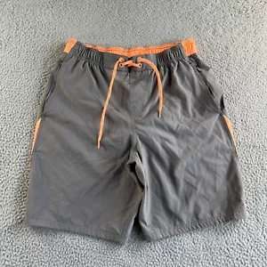 NUEVO Nike Bañador Para Hombres Mediano Gris Naranja Board Shorts Bloques de Color Surf Playa - Imagen 1 de 16