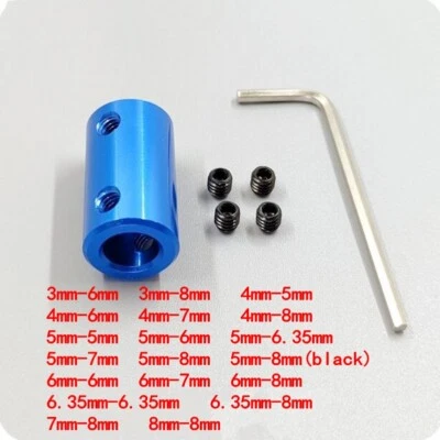 Aluminum Alloy Rigid Shaft Coupler Rigid Coupling Motor Connector Multiple types - Image 1 of 4