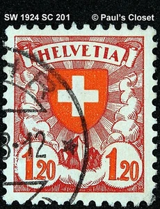 SW 1924 SC 201 BROWN ROSE & RED ON ROSE SURFACE PAPER UNG PERF 11½ VERY FINE - Picture 1 of 2