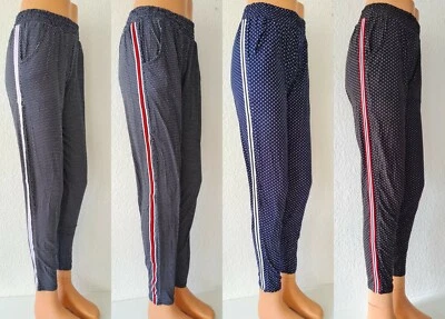 ELUEK Damen Hose Leggins ÜBERGRÖßE GR 42-52 Freizeit Sporthose Hohebund 60 % Cotton