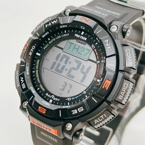 Casio Pro Trek PRG-340-1JF Black Tough Solar Compass Outdoor Digital From Japan - Picture 1 of 24