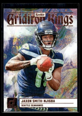 2023 Donruss #RGK-7 Jaxon Smith-Njigba Rookie Rookie Gridiron Kings Seahawks - Image 1 of 2