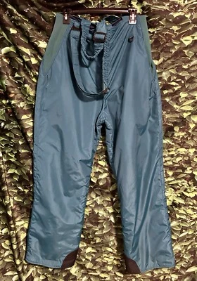Columbia Pantalones de Nieve Verde Azulado Mono Vintage Nostálgico Estilo Años 90 Para Mujer Grande Foto 1 de 4