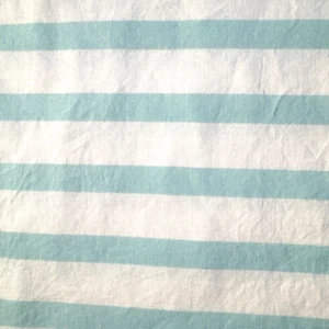 2015 Brother Sister Aqua Green Stripe on White Cotton Fabric BT Half Y #8 - Picture 1 of 5