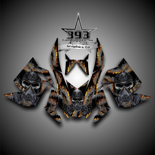 SKIDOO REV XP SNOWMOBILE SLED GRAPHICS DECAL WRAP STICKER KIT TOXIC BLACK