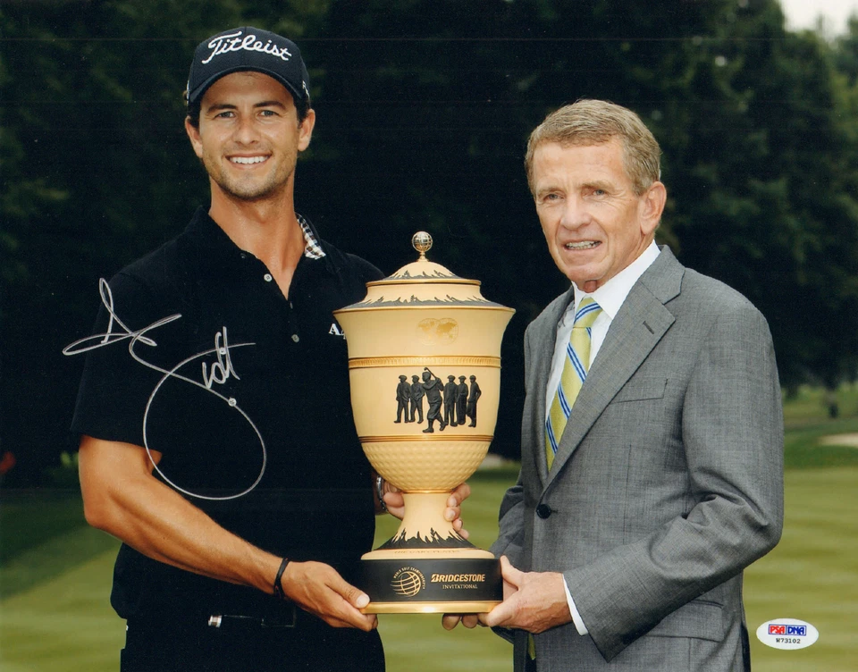 ADAM SCOTT SIGNED AUTO'D 11X14 PHOTO PSA/DNA COA W73102 MASTERS CHAMPION PGA - Image 1 of 1